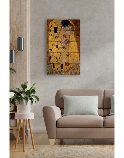 Doğal Taş Tablo - Gustav Klimt Eseri- Duvar Dekoru 50x70cm