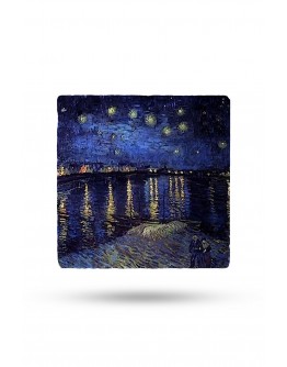 Doğal Taş Nihale 20x20cm Van Gogh Eseri Baskılı Nihale