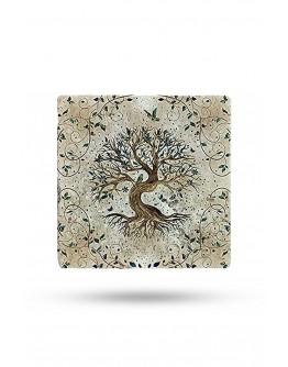 Doğal Taş Nihale 15x15cm Yhayat Ağacı Baskılı