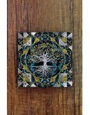 Doğal Taş Nihale 15x15cm Hayat Ağacı Baskılı Doğal Taş Nihale -295