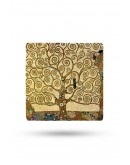 Doğal Taş Duvar Dekoru 20x20cm Tablo - Gustav Klimt Eserleri Baskılı 3'lü Set