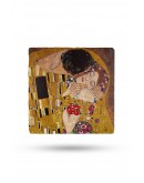 Doğal Taş Duvar Dekoru 20x20cm Tablo - Gustav Klimt Eseri Baskılı Tablo no5