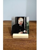 Doğal Taş Masa Üstü Dekor 10x10cm - Atatürk Tablo Dekor
