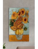 Doğal Taş Tablo - Van Gogh Eseri Tablo- Duvar Dekoru 30x50cm