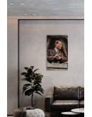 Doğal Taş Atatürk Baskılı Tablo - Duvar Dekoru 30x50cm