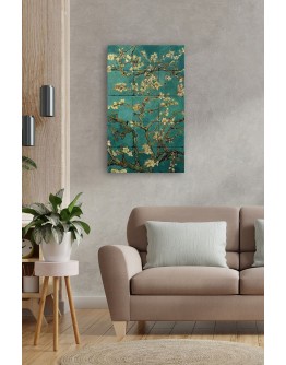 Doğal Taş Tablo - Van Gogh Eseri Tablo- Duvar Dekoru 30x50cm