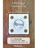 Doğal Taş Bardak Altlığı 4'lü Set 10x10x1 cm Renkli Geyik Desen Baskılı-Stone Coasters