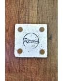 Çizgi Çiçek Temalı Doğal Taş Bardak Altlığı - Stone Coasters