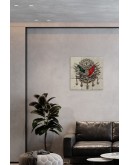Doğal Taş Tablo Osmanlı Arması - Duvar Dekoru, Salon Tablosu 30x30cm