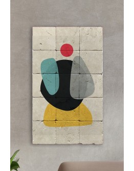 Taş Tablo - Modern Duvar Dekoru 30x50cm