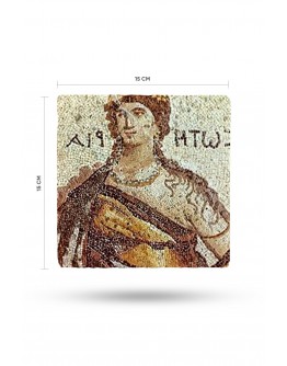 Doğal Taş Nihale 15x15cm Zeugma Mozaik Baskılı