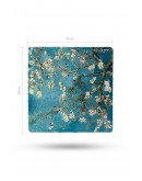 Doğal Taş Duvar Dekoru 20x20cm Tablo - Van Gogh Blossoming Almond Tree Baskılı