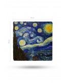 Doğal Taş Duvar Dekoru 20x20cm Tablo - Van Gogh Eseri Baskılı