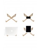Taşınabilir Ahşap Laptop Standı Notebook Sehpası Telefon, Tablet Standı, Laptop altlığı