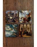 Begoloni Stone Decor Doğal Taş Bardak Altlığı - Mitoloji - Stone Coasters